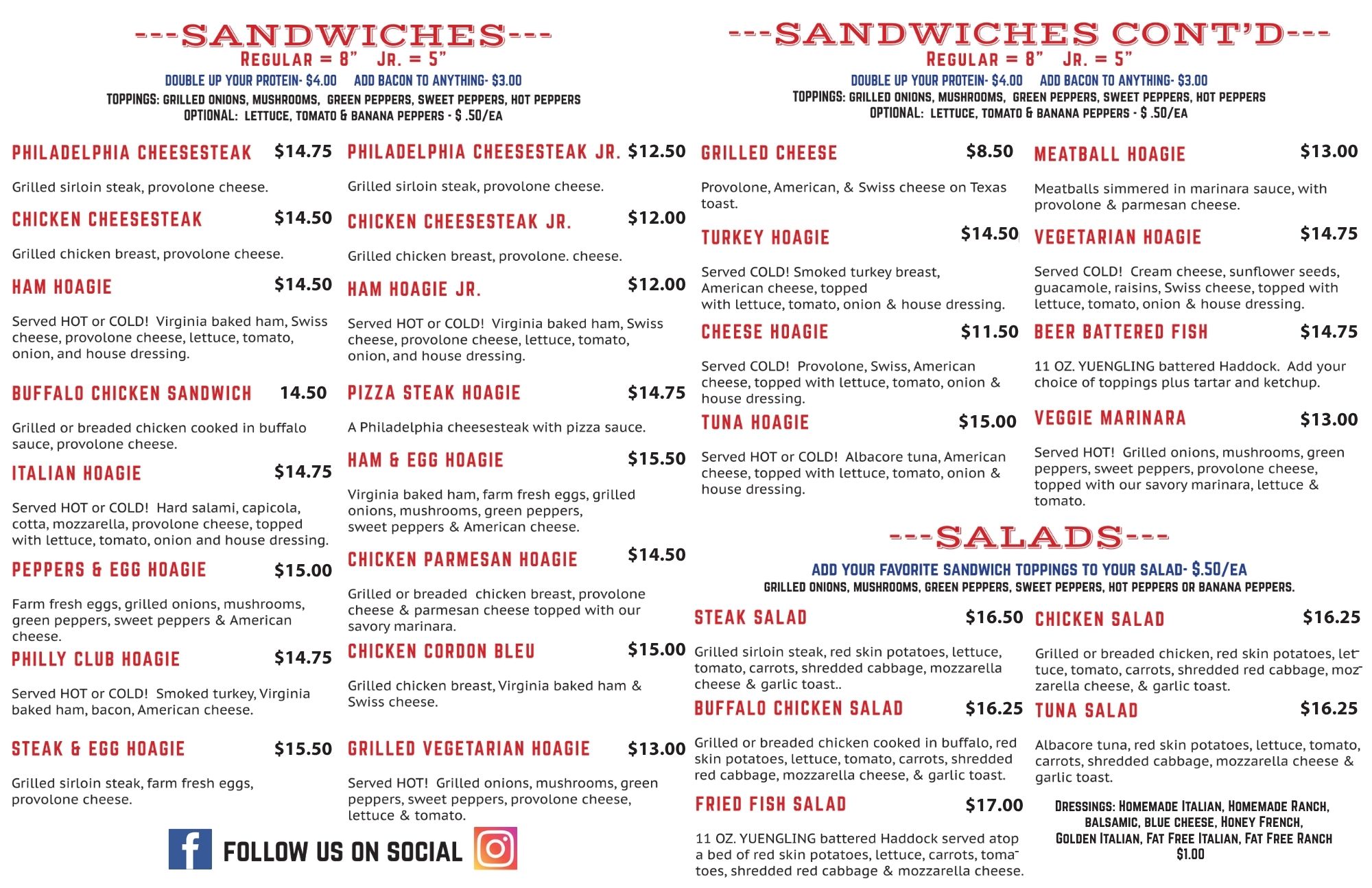 Ambridgemenu